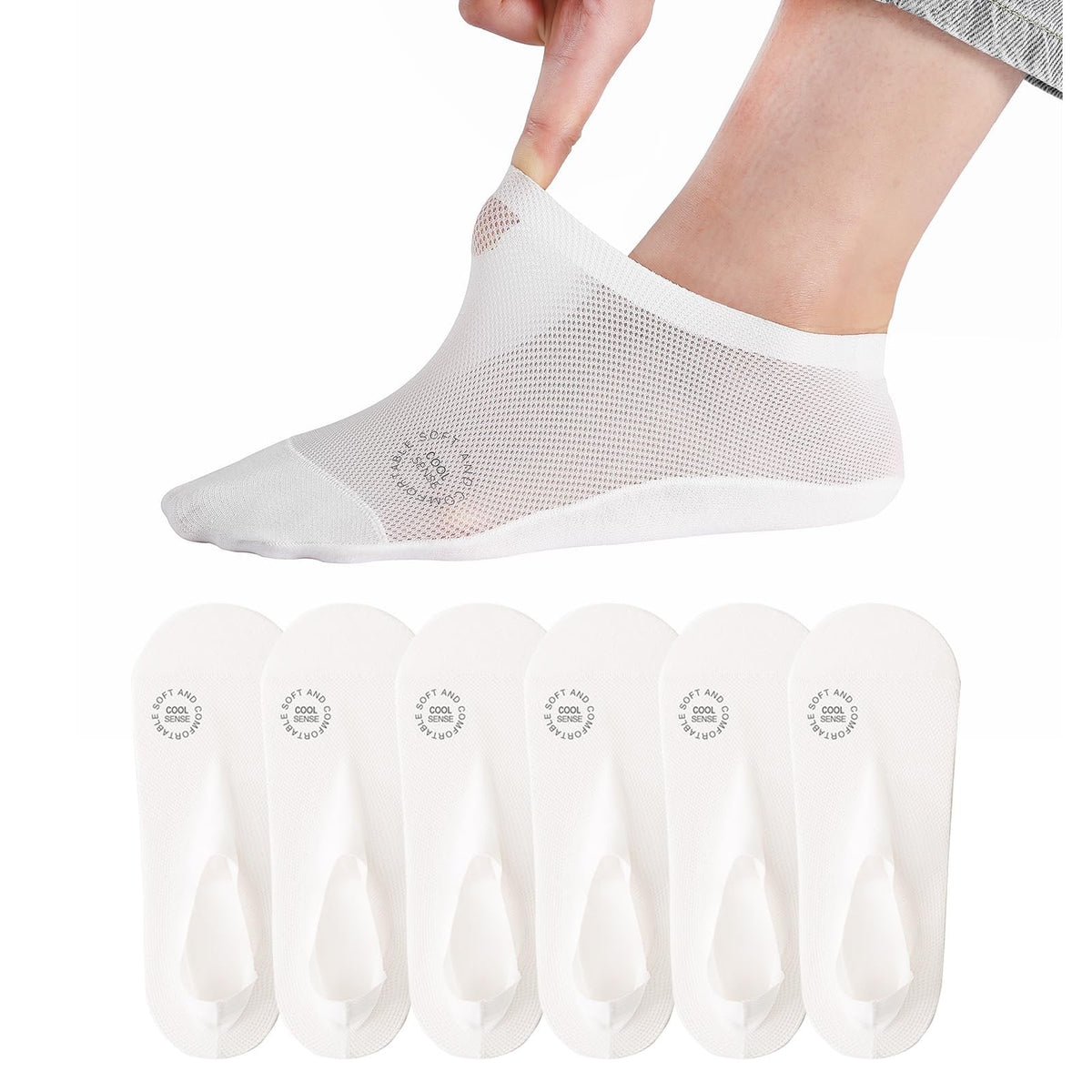 🔥30-Pair Invisible Grip Socks Pack 🧦 – Breathable Low-Cut Anti-Slip Sweat-Absorbing Design
