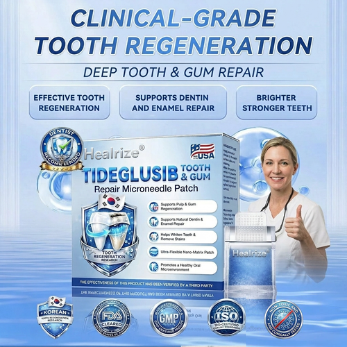 𝐇𝐞𝐚𝐥𝐫𝐢𝐳𝐞® 🦷 Tideglusib Fast‑Dissolving Tooth & Gum Repair Oral Strips ✨