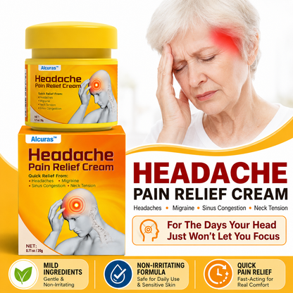 🧠Alcuras™ Head & Neck Relief Cream ⚡ | For Head Pressure, Temple Pain, Neck Tightness, Eye Strain, Migraine-Like Sensations & Stress-Induced Tension | When Daily Life Builds Up in Your Head & Neck | 90-Day Money-Back Guarantee