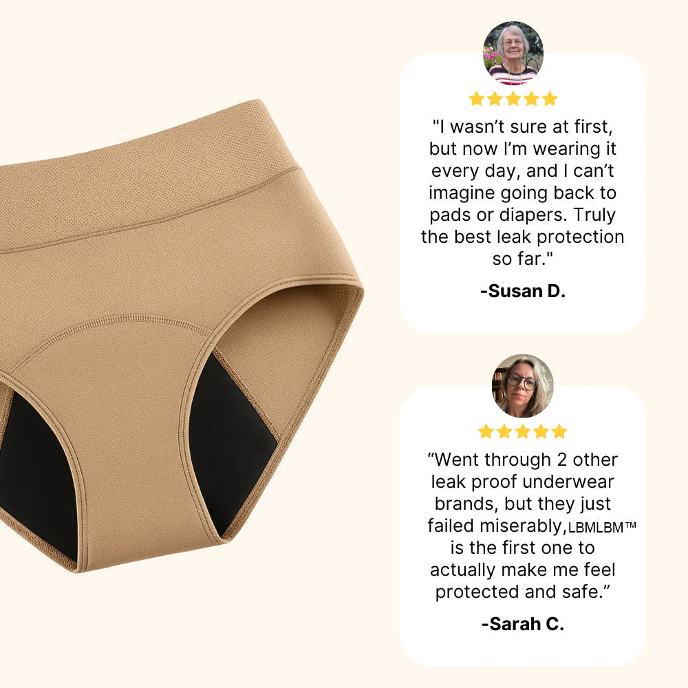 (5+1 pack of 6) Women's Washable and Reusable Incontinence Panties