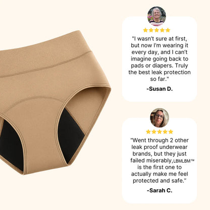 (5+1 pack of 6) Women's Washable and Reusable Incontinence Panties