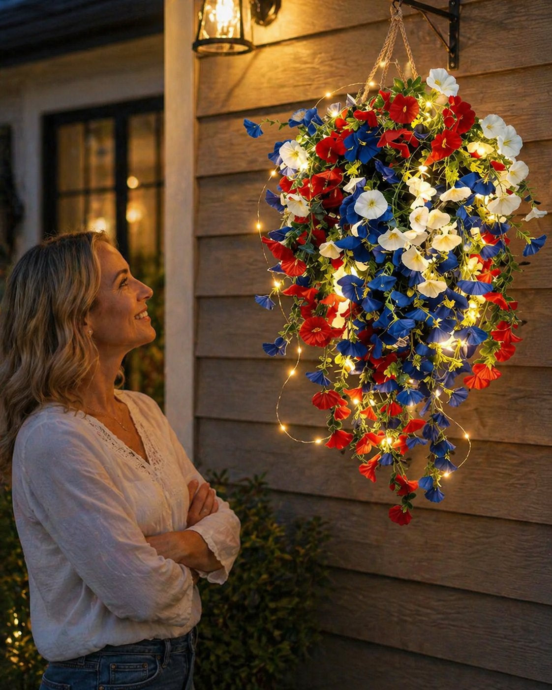 Single item under $9.90✨🇺🇸 Celebrate America’s 250th Anniversary with Patriotic Hanging Flower Baskets