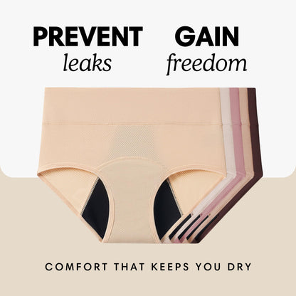 (5+1 pack of 6) Women's Washable and Reusable Incontinence Panties