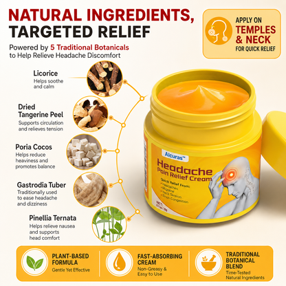 🧠Alcuras™ Head & Neck Relief Cream ⚡ | For Head Pressure, Temple Pain, Neck Tightness, Eye Strain, Migraine-Like Sensations & Stress-Induced Tension | When Daily Life Builds Up in Your Head & Neck | 90-Day Money-Back Guarantee