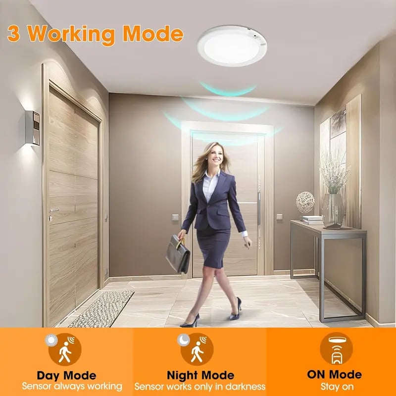 🔥 Hot Sale 53% OFF - Rechargeable Motion Sensor Ceiling Light with Remote