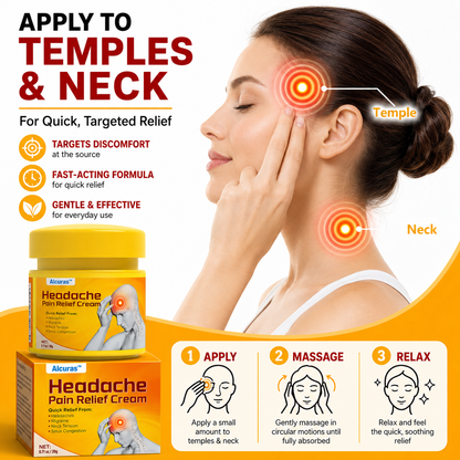 🧠Alcuras™ Head & Neck Relief Cream ⚡ | For Head Pressure, Temple Pain, Neck Tightness, Eye Strain, Migraine-Like Sensations & Stress-Induced Tension | When Daily Life Builds Up in Your Head & Neck | 90-Day Money-Back Guarantee