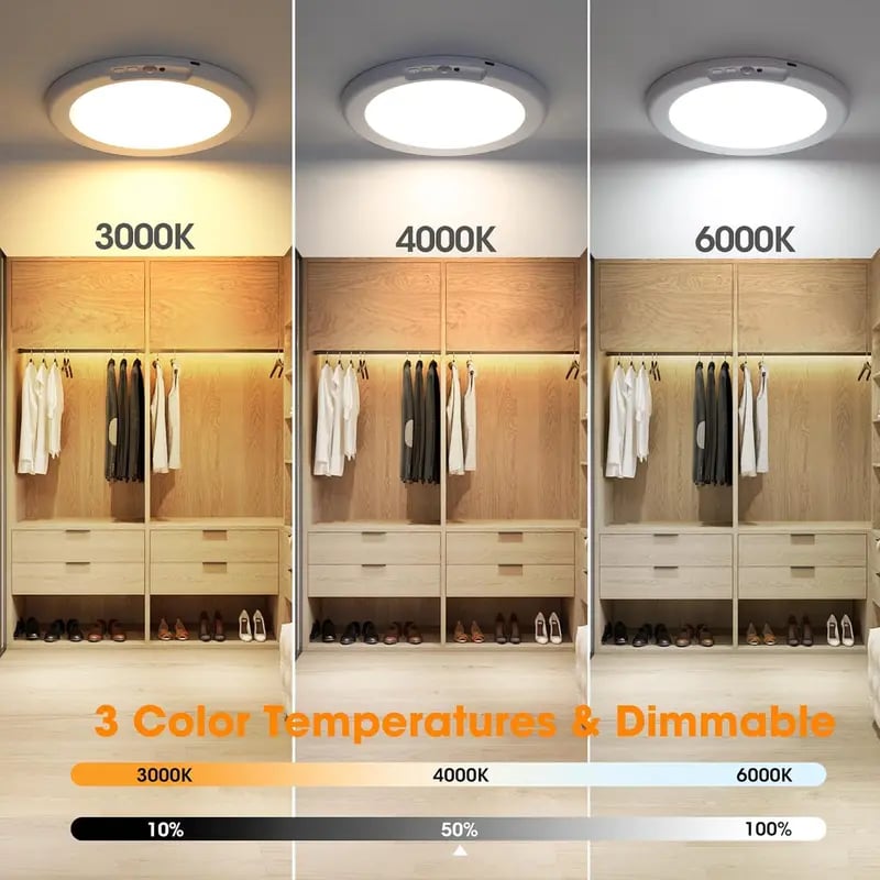 🔥 Hot Sale 53% OFF - Rechargeable Motion Sensor Ceiling Light with Remote