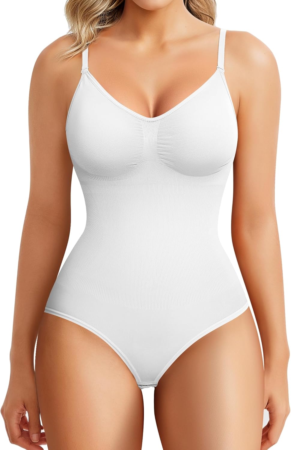 Buy 1 Get 1 Free Womens' Seamless Sleeveless V-Neck