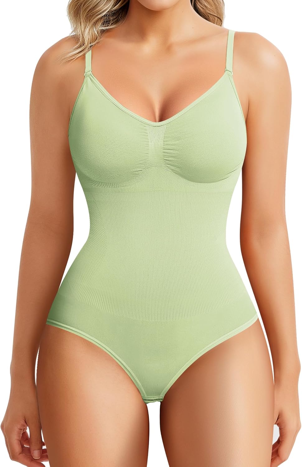 Buy 1 Get 1 Free Womens' Seamless Sleeveless V-Neck