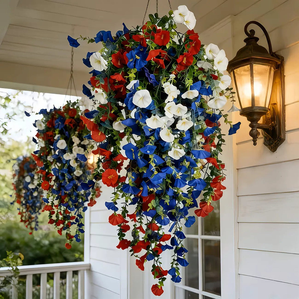 Single item under $9.90✨🇺🇸 Celebrate America’s 250th Anniversary with Patriotic Hanging Flower Baskets