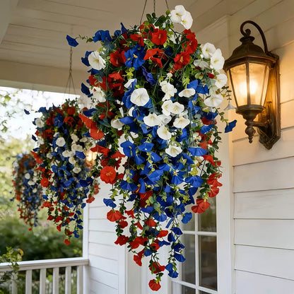 Single item under $9.90✨🇺🇸 Celebrate America’s 250th Anniversary with Patriotic Hanging Flower Baskets