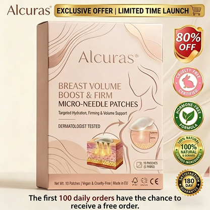 👍🏻Alcuras® Targeted Breast Enhancement Advanced Nano Microneedle Patch👍🏻👍🏻👍🏻