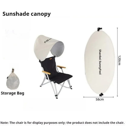Outdoor Beach Chair Shelter Mini Folding Sunshade Lightweight Camping Shelter Portable Equipment Shade Camping Accessories