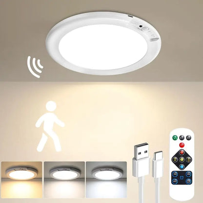 🔥 Hot Sale 53% OFF - Rechargeable Motion Sensor Ceiling Light with Remote