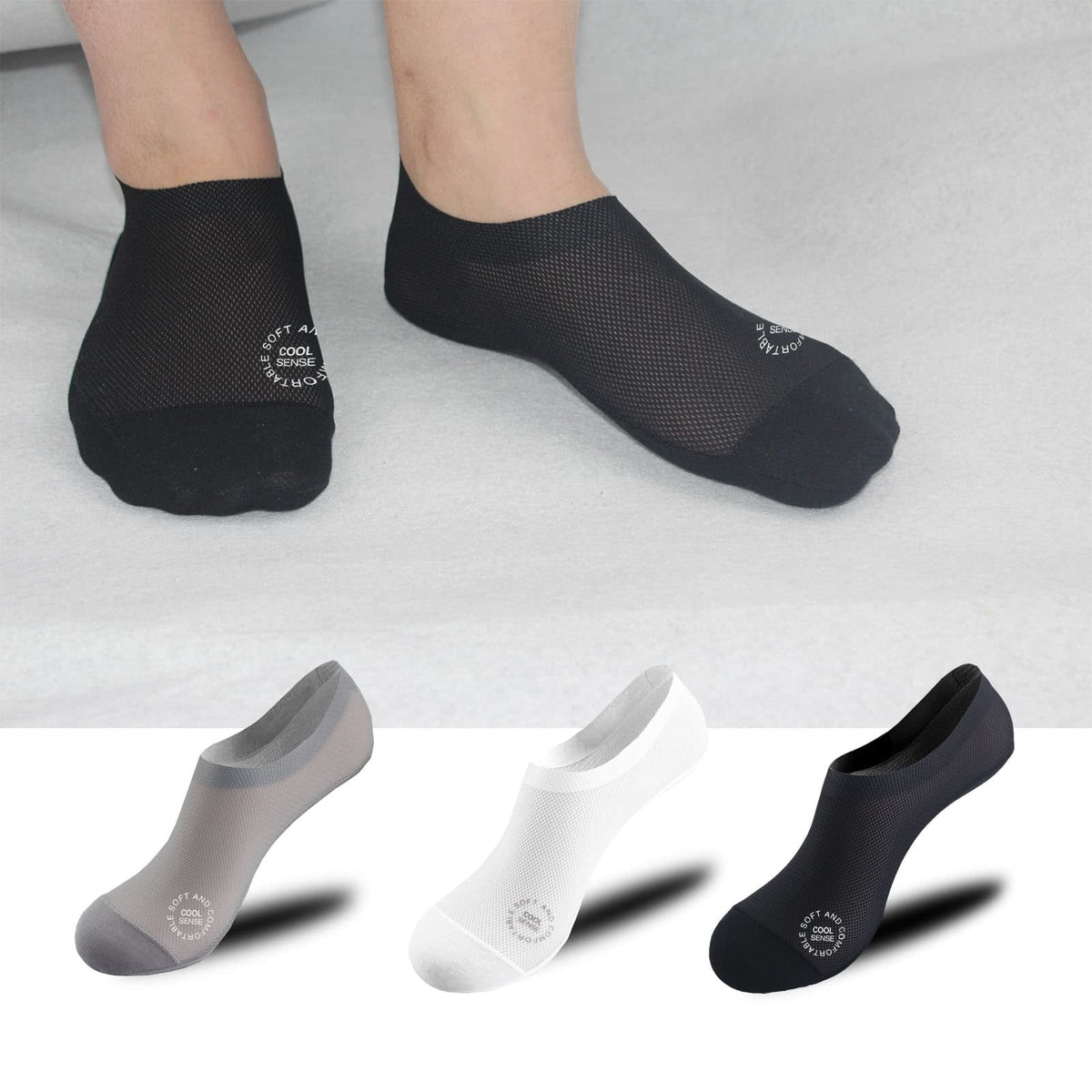 🔥30-Pair Invisible Grip Socks Pack 🧦 – Breathable Low-Cut Anti-Slip Sweat-Absorbing Design