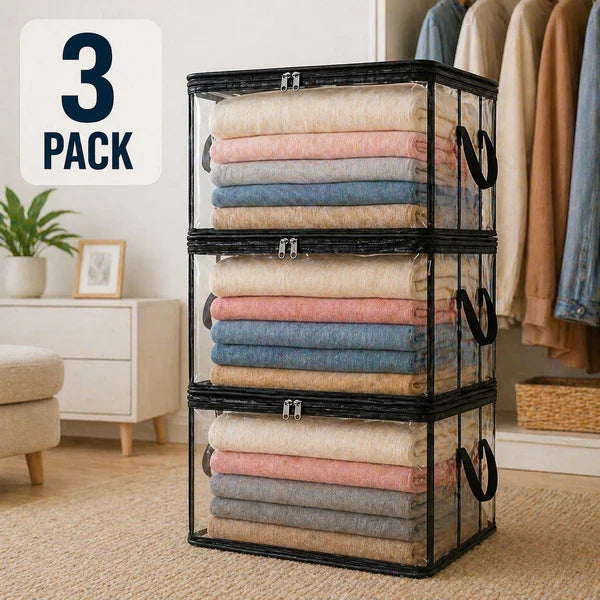 🔥Limited TimePromotion 50% OFF 📦Large Heavy-Duty Thick Plastic Clear Storage Bag for Clothes, Moving & Storage
