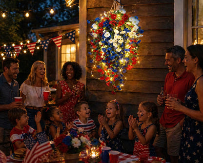Single item under $9.90✨🇺🇸 Celebrate America’s 250th Anniversary with Patriotic Hanging Flower Baskets