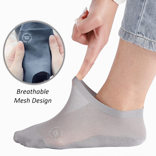 🔥30-Pair Invisible Grip Socks Pack 🧦 – Breathable Low-Cut Anti-Slip Sweat-Absorbing Design