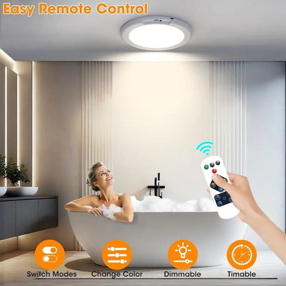 🔥 Hot Sale 53% OFF - Rechargeable Motion Sensor Ceiling Light with Remote