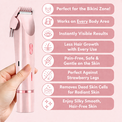 SeidenGlanz™ | 2-in-1 women's razor for smooth and well-groomed skin