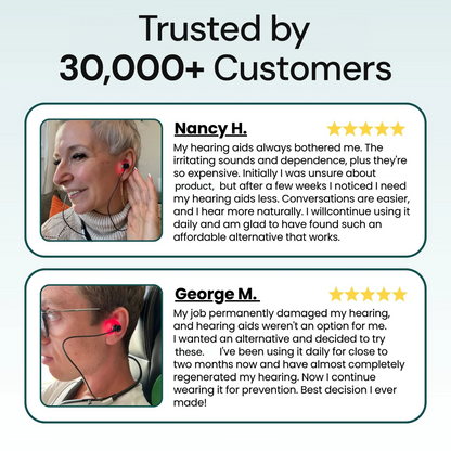 Mresio® – Red Light Therapy Earbuds for Age-Related Hearing Loss