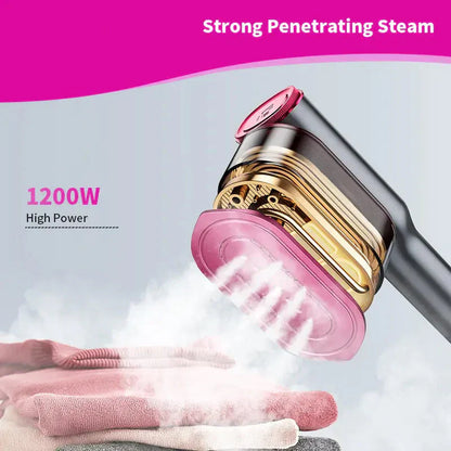 Portable handheld steam iron