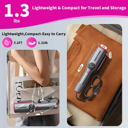 Portable handheld steam iron