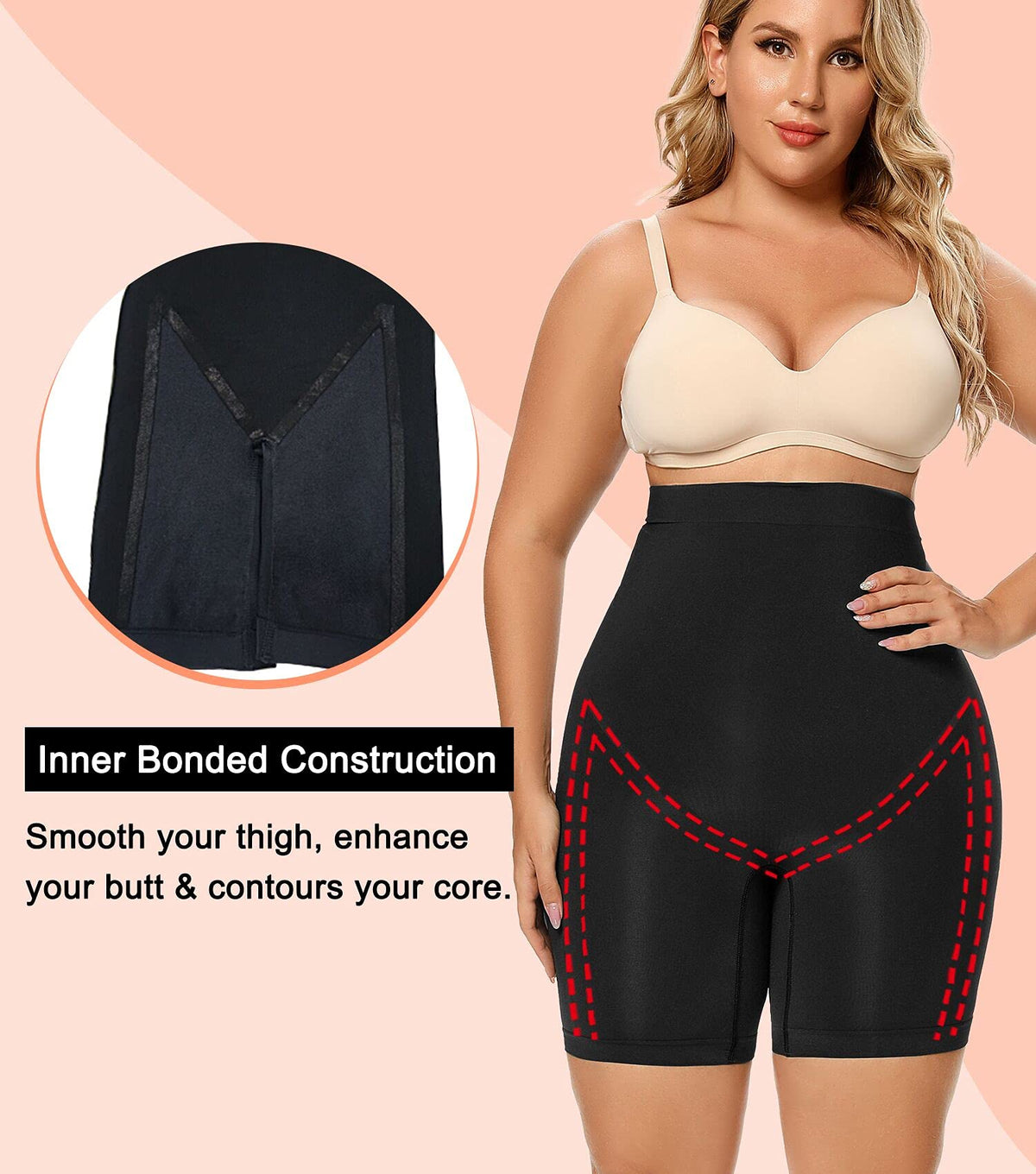 Buy 1 Get 1 Free Tummy and hip firming high-waisted pants